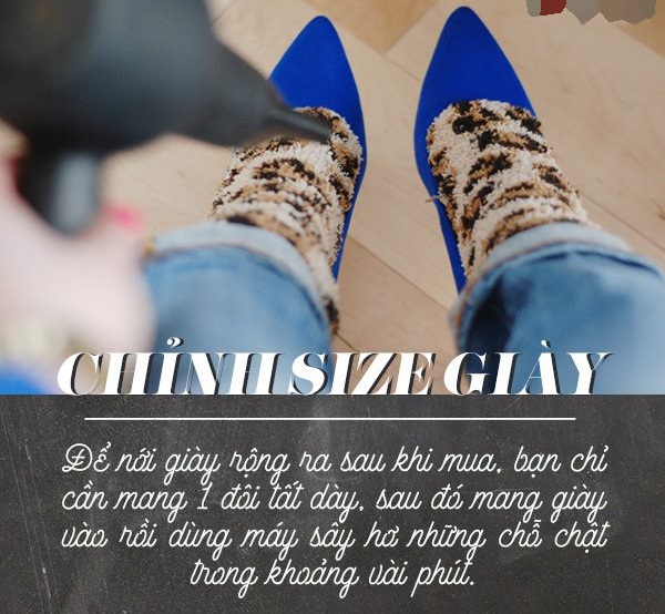 Chỉnh size giày: một cách cực kì hữu dụng đấy chứ