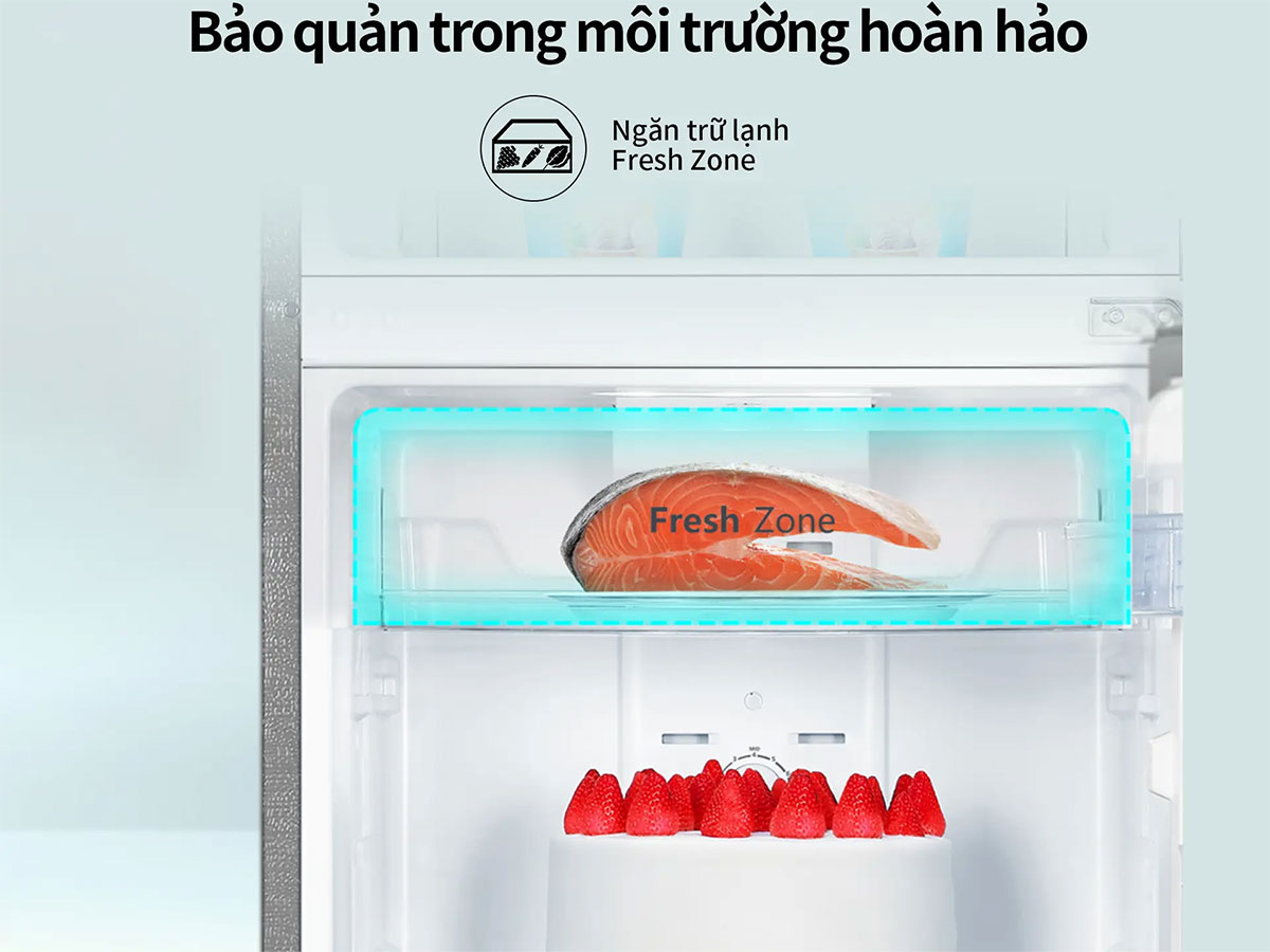 Tủ lạnh Hisense – Ngăn Fresh Zone bảo quản tươi ngon vượt trội