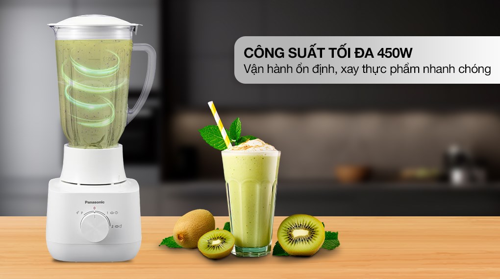 Máy xay sinh tố Panasonic MX-EP5111WRA – Xay nhanh, mịn nhờ công suất mạnh mẽ