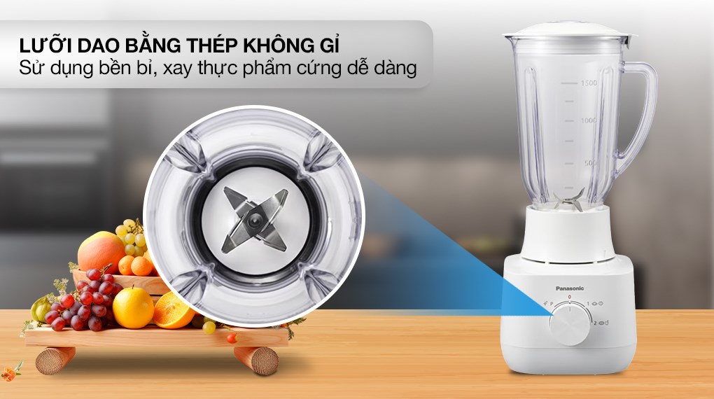 Máy xay sinh tố Panasonic MX-EP5111WRA – Xay nhanh, mịn nhờ công suất mạnh mẽ