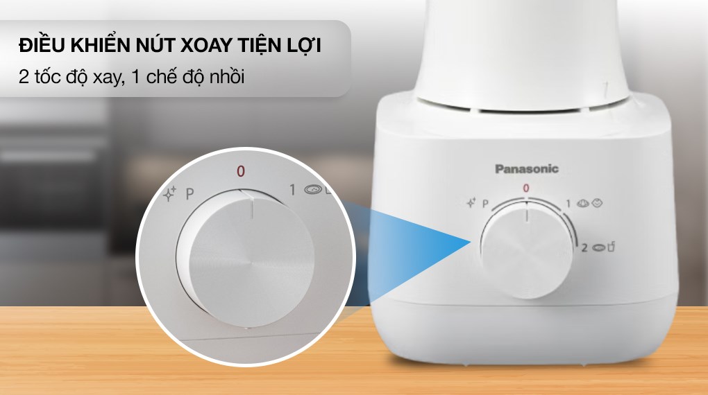 Máy xay sinh tố Panasonic – Dễ dàng điều chỉnh tốc độ với nút xoay tiện lợi