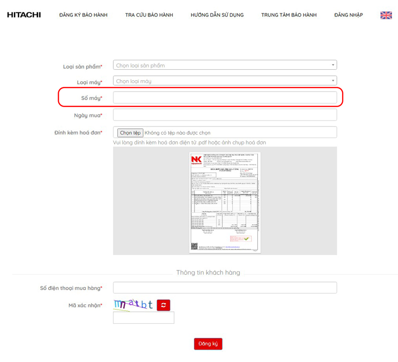 Bước 4: Nhập số Serial của sản phẩm