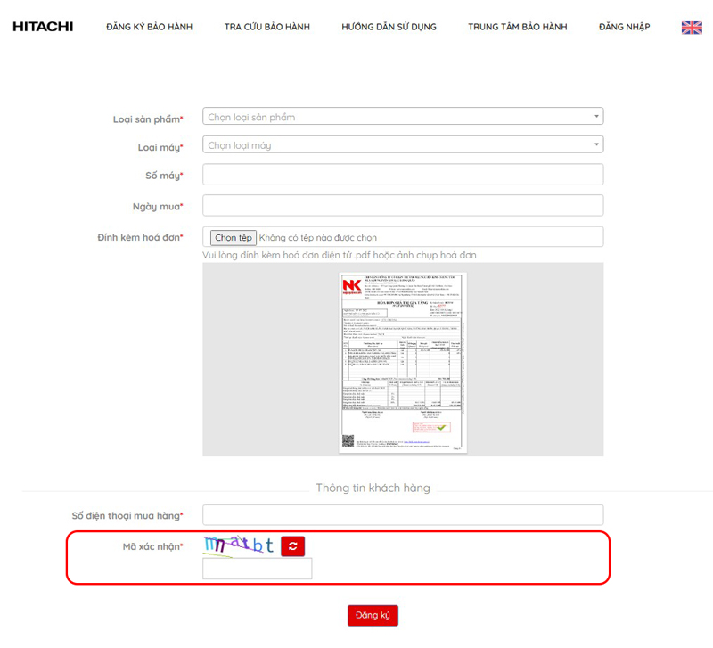 Bước 8: Nhập mã xác thực