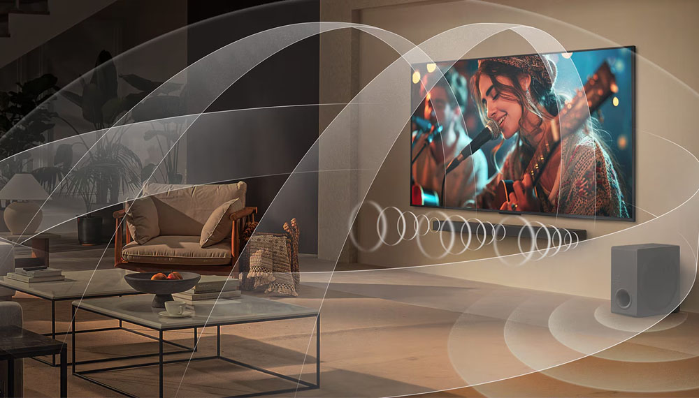 Tivi QNED LG 55QNED86ASA kết nối LG Soundbar cho âm thanh sống động