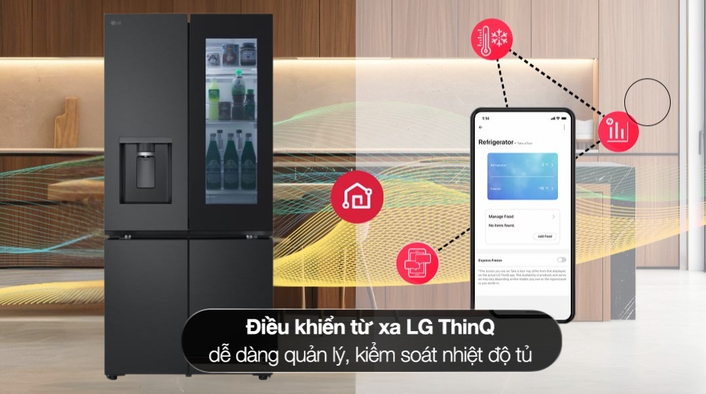 Tủ lạnh LG LFB66BLMI giá rẻ – Tiện ích thông minh, nâng cao trải nghiệm sử dụng