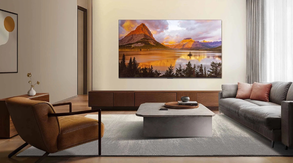 Thiết kế hiện đại, tinh tế của Google Tivi TCL QLED 55P7K 55 Inch 4K