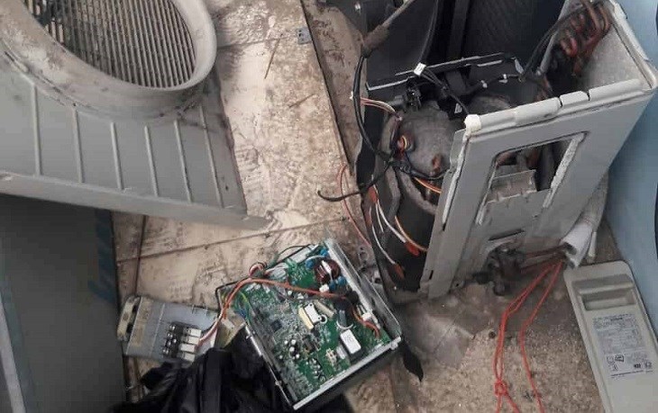 Lỗi U2 điều hòa Daikin do máy nén hoặc motor quạt hỏng