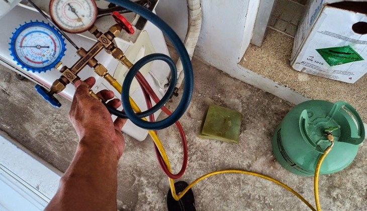 Lỗi EC điều hòa Nagakawa do hết gas, máy chạy nhưng không làm lạnh