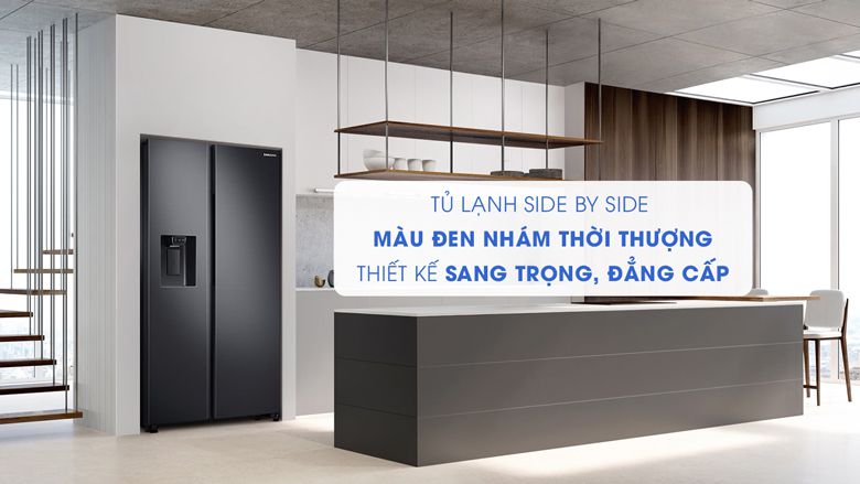 Tủ lạnh Samsung RS64R5301B4/SV inverter 617 lít – Thiết kế sang trọng cho không gian bếp hiện đại