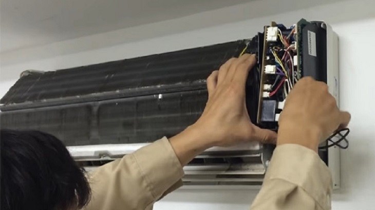 Lỗi F5 điều hòa LG do cảm biến nhiệt dàn nóng bị hỏng