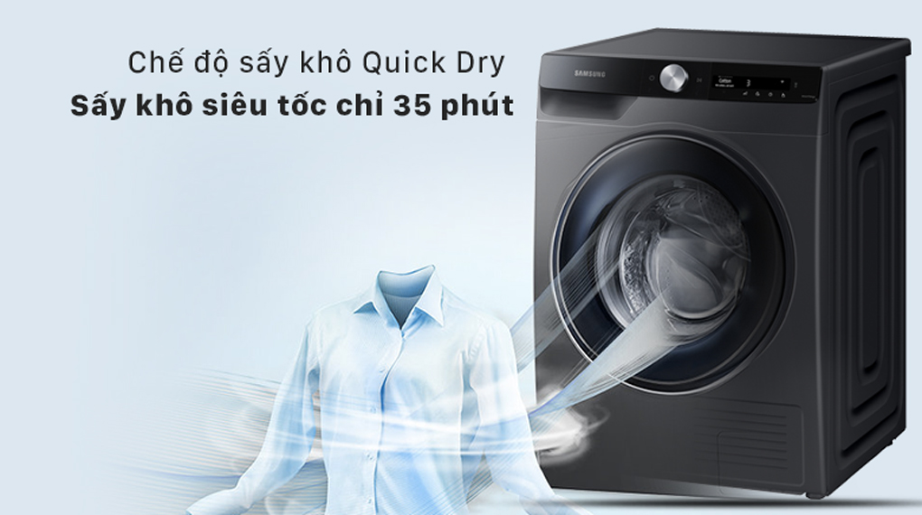 Chế độ sấy nhanh Quick Dry trên mua máy sấy quần áo Samsung DV90T7240BB/SV giá rẻ