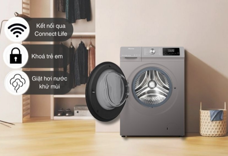 Chương trình giặt đa dạng trên máy giặt Hisense