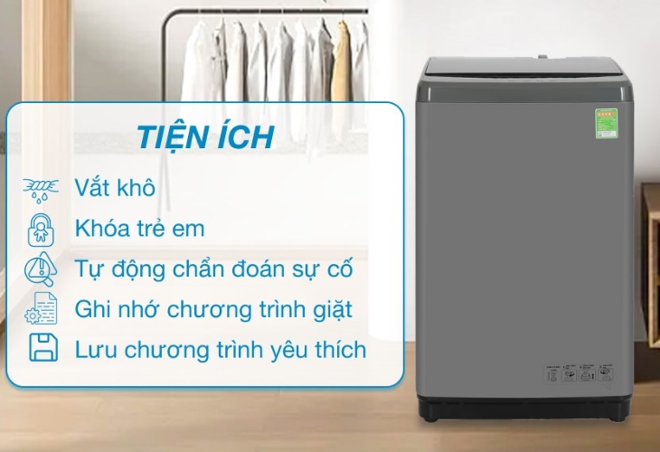 Chương trình giặt đa dạng trên máy giặt Hisense