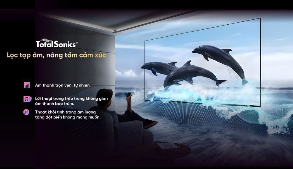 Công nghệ âm thanh TotalSonic trên Google Tivi Coocaa chính hãng giá rẻ cho trải nghiệm nghe trọn vẹn