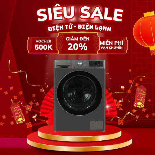 Máy giặt sấy LG FV1412H3BA inverter giặt 12 kg sấy 7kg