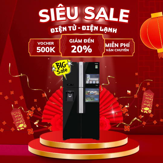 Tủ lạnh Hitachi Inverter 540 lít R-FW690PGV7X(GBK)