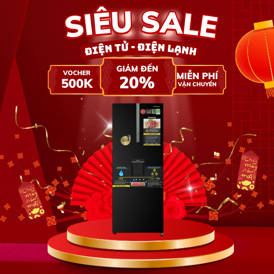 Tủ Lạnh Panasonic NR-BX421GPKV inverter 377 lít