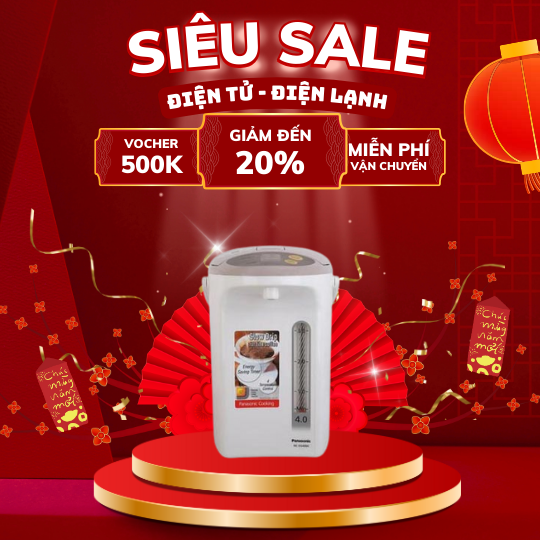 Bình Thủy Điện Panasonic NC-EG4000CSY  4 Lít, Màu Trắng 700W 