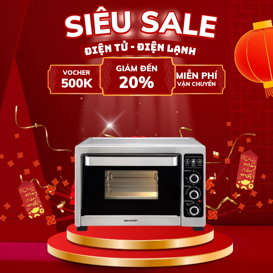 Lò nướng Sharp EO-A383RCSV-ST 38 lít