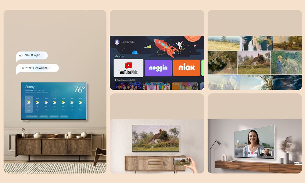 Tiện ích kết nối đa dạng trên Google Tivi Coocaa giá rẻ