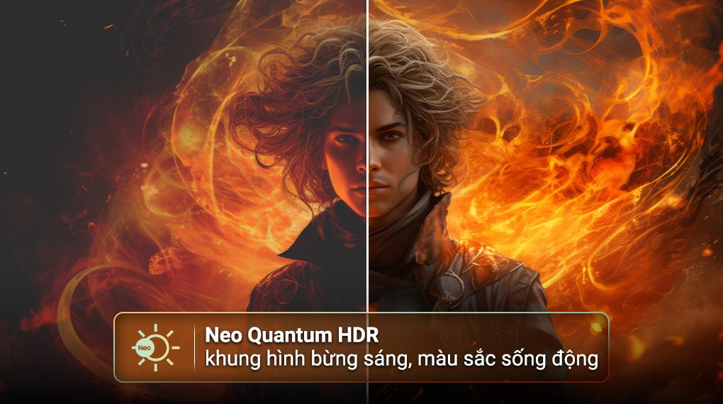 Hình ảnh rực rỡ trên Smart Tivi Samsung QA65QN70F