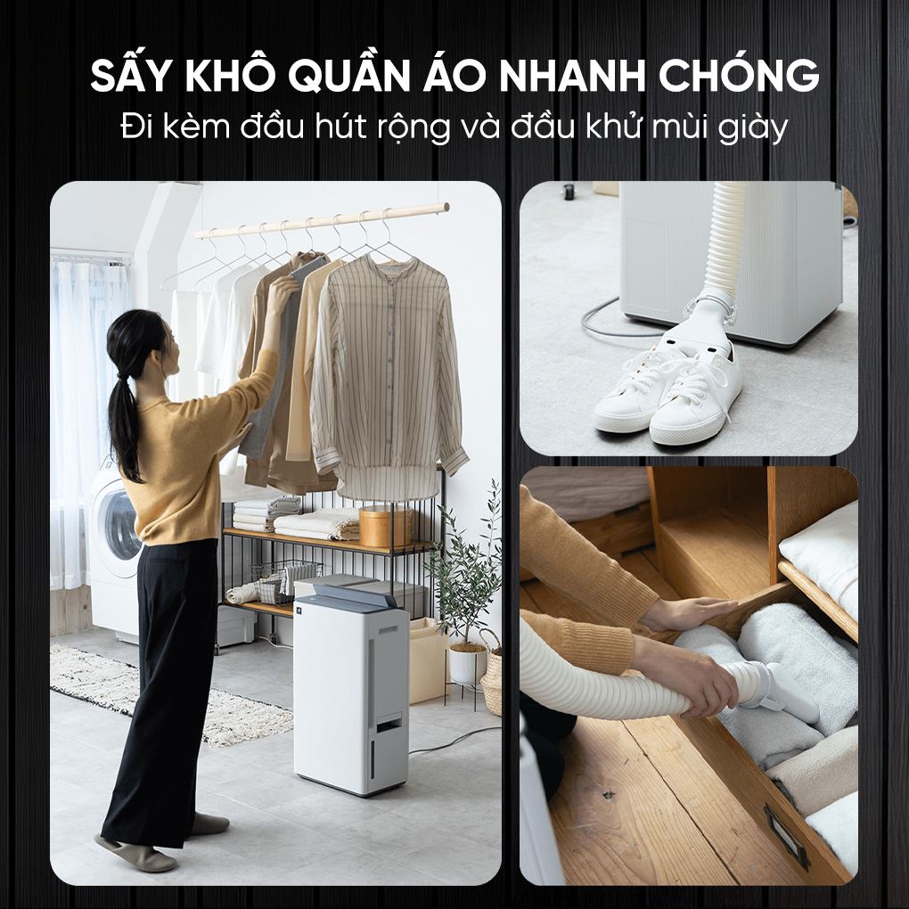 Điều khiển thông minh, đa chế độ tiện ích của Máy hút ẩm Sharp giá rẻ