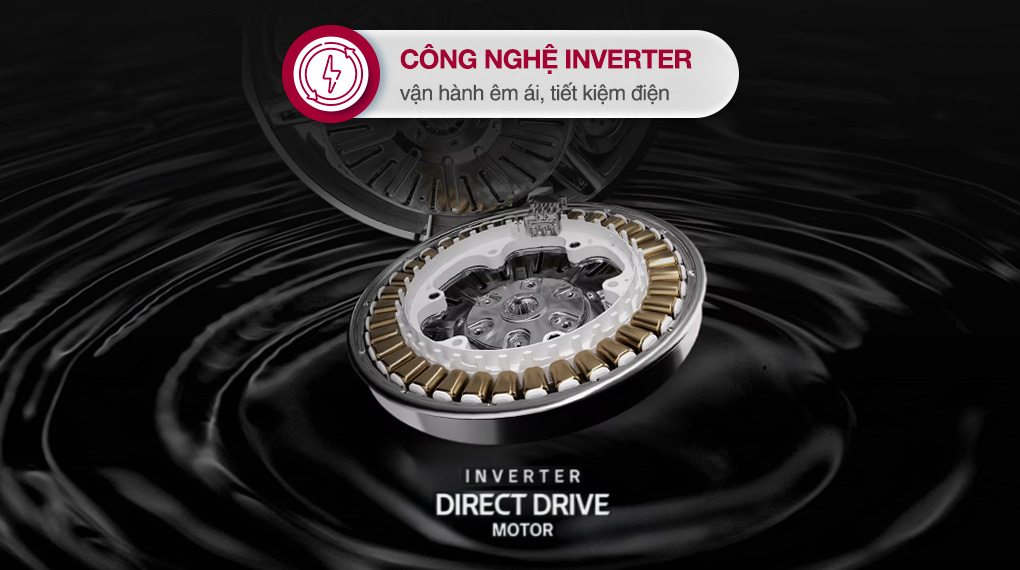 Động cơ bền bỉ, tiết kiệm điện trên Máy giặt LG giá rẻ