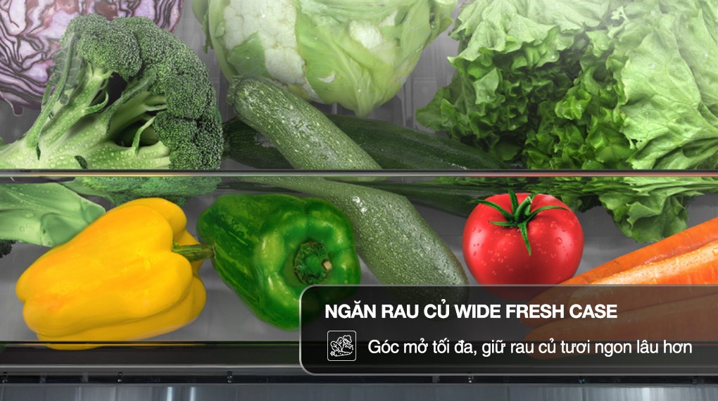 Ngăn rau củ rộng rãi trên Tủ lạnh Panasonic chính hãng giá rẻ